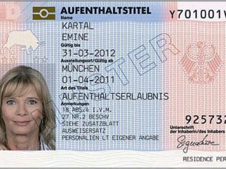 Authentische unbefristete Aufenthaltserlaubnis in Deutschland