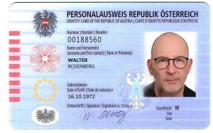Kaufen Sie einen österreichischen Personalausweis mit allen Sicherheitsmerkmalen